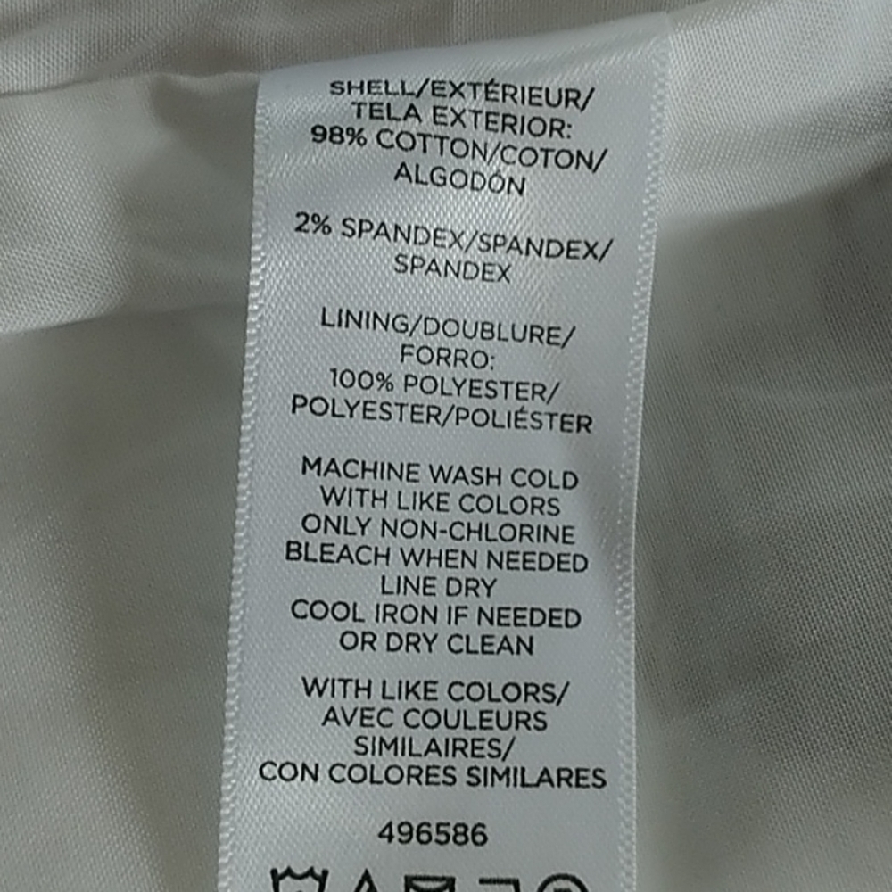 Ann Taylor Factory White w Florals Sz 2 - Picture 4 of 8